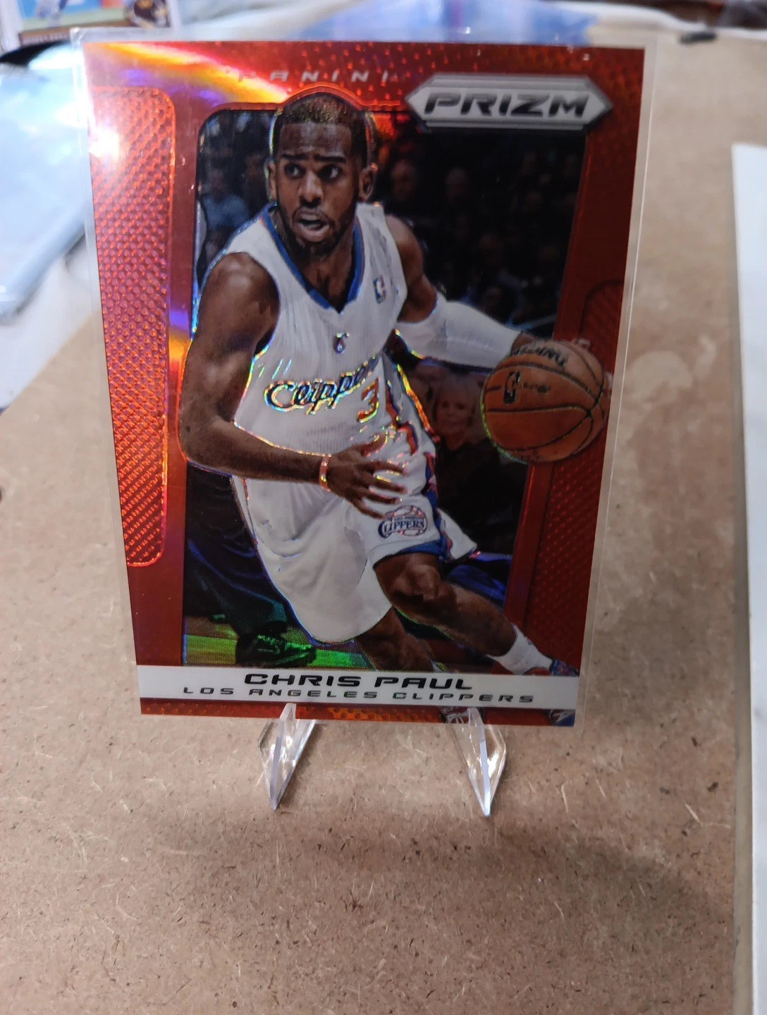 2013-14 Panini Prizm - Chris Paul #91 Red Prizm