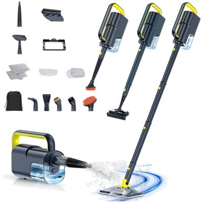 10-in-1 Steam Mop Cleaner, Quick Heat, Multi Accessories