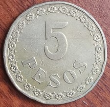 Paraguay 1939 5 Pesos Coin