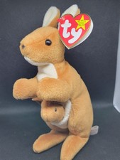 TY Beanie Baby - POUCH the Kangaroo 7 inch - MWMTs Stuffed Animal Toy