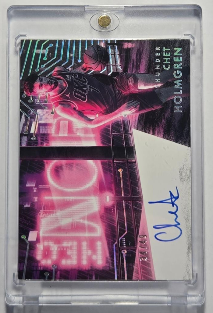 2024-25 PANINI NOIR #NEO-CHT CHET HOLMGREN NEO NOIR AUTO 34/49