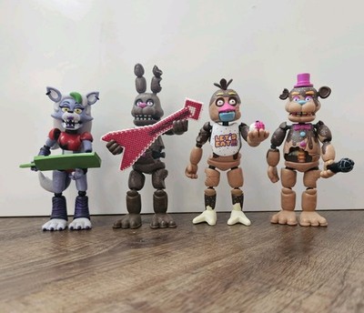 4pcs Set Five Nights at Freddy's  6   Action Figures with Handmade Accessories 