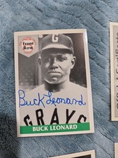1992 Front Row BUCK LEONARD Autograph with COA and Complete Card Set #/5000