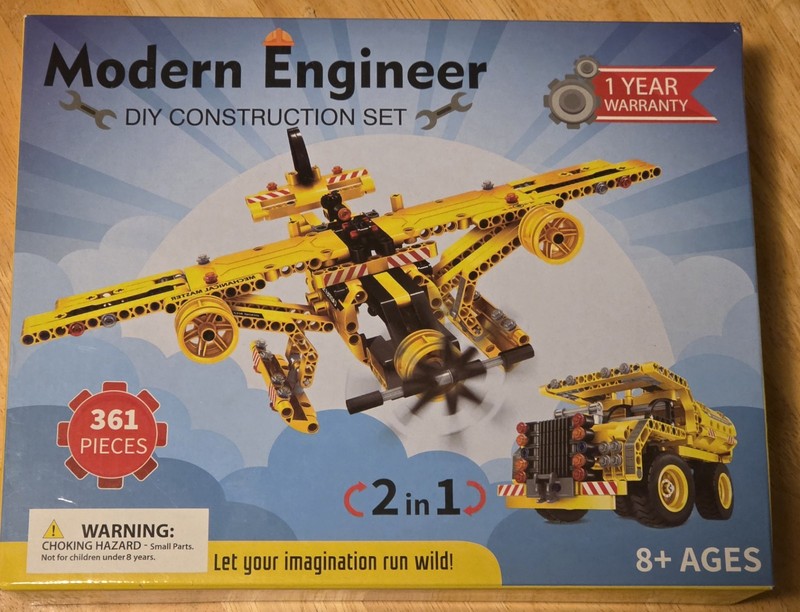 Modern EngineerDIY Construction Kit Educational: 2 in 1 Building Toys STEM