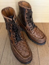 Russell Moccasin Safari PH Kangaroo/Ostrich Leather Boots 7.5