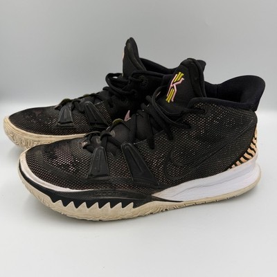Nike Kyrie 7 Ripple Effect Black Arctic Punch Mesh Basketball Sneaker Men's 10.5