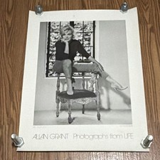 Allan Grant Black & White Photograph Marilyn Monroe Limited Edition Signed Paper