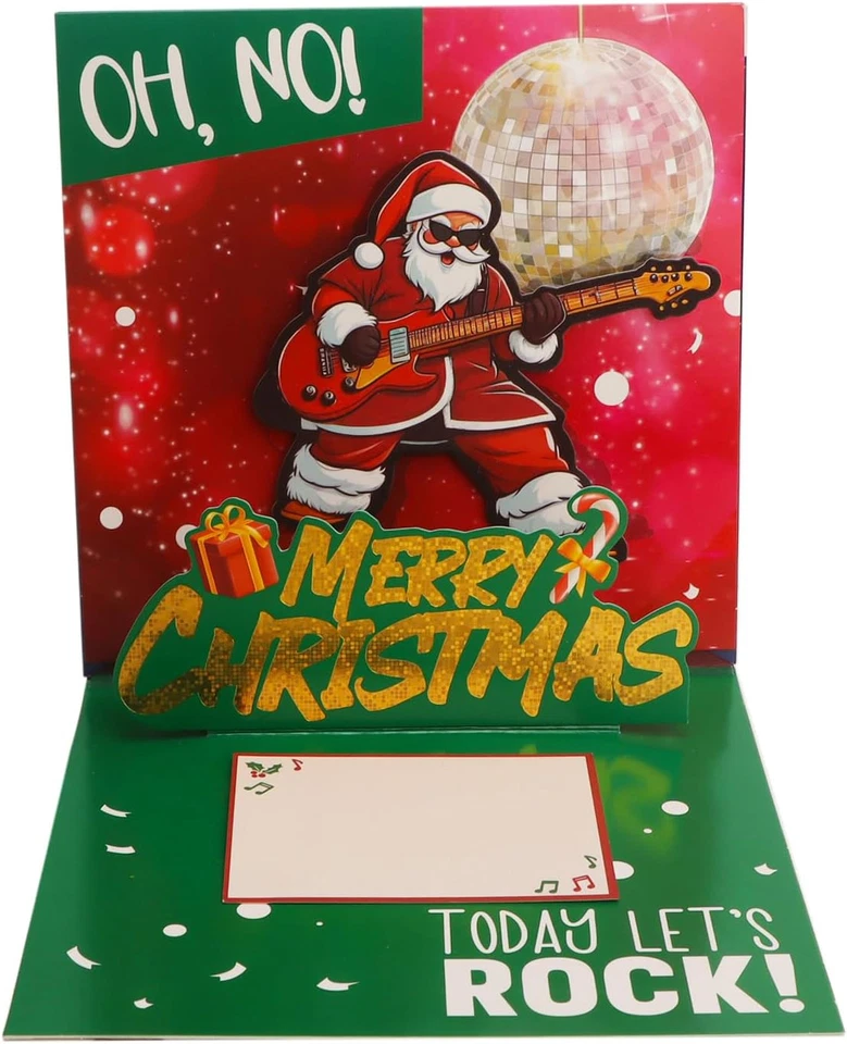 Musical Pop up 3D Merry Christmas Card with Envelope - Image 3 of 4