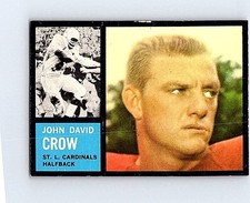 1962 TOPPS FOOTBALL #140 JOHN DAVID CROW SP     EX TK