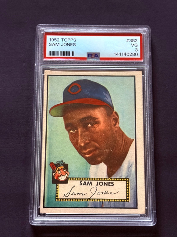 1952 Topps #382 Sam Jones PSA 3