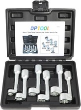 12pt 12 Dr L-type Diesel Injector Line Socket Wrench Set 12 14 16 17 18 19mm