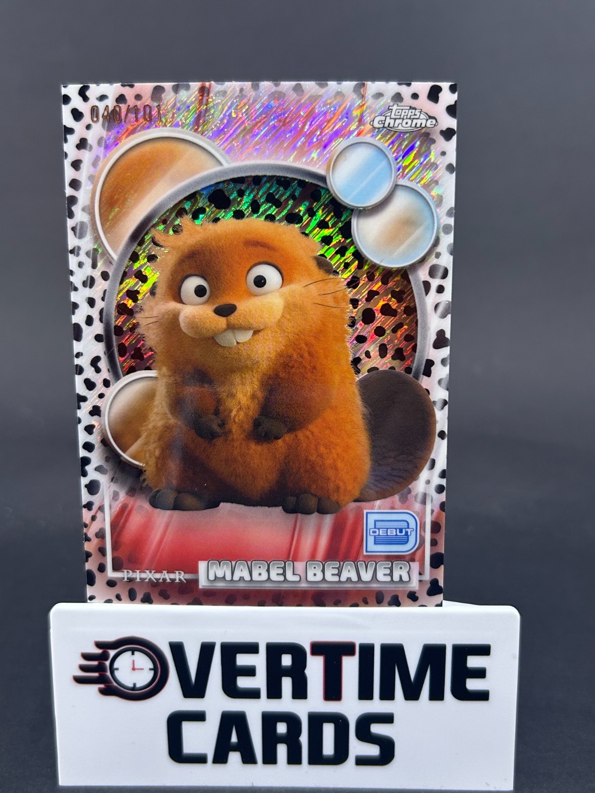 Topps 2025 Topps Chrome Disney Mabel Beaver 101 Dalmatian Refractor /101 