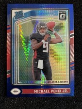 2024 Panini Donruss Optic Blue Hyper Prizm Michael Penix Jr #279 Rookie RC