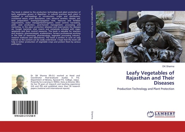 Dk Sharma | Leafy Vegetables Of Rajasthan And Their Diseases | Taschenbuch-image