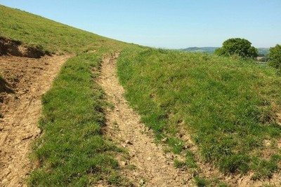 Foto 6x4 Gleis, Sweed Moor Blackney Dieses Gleis führt von der Spur weg c2017