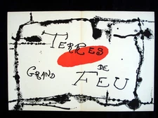 Joan Miro Derriere le Miroir no 87-88-89 1956 single Lithograph inv882