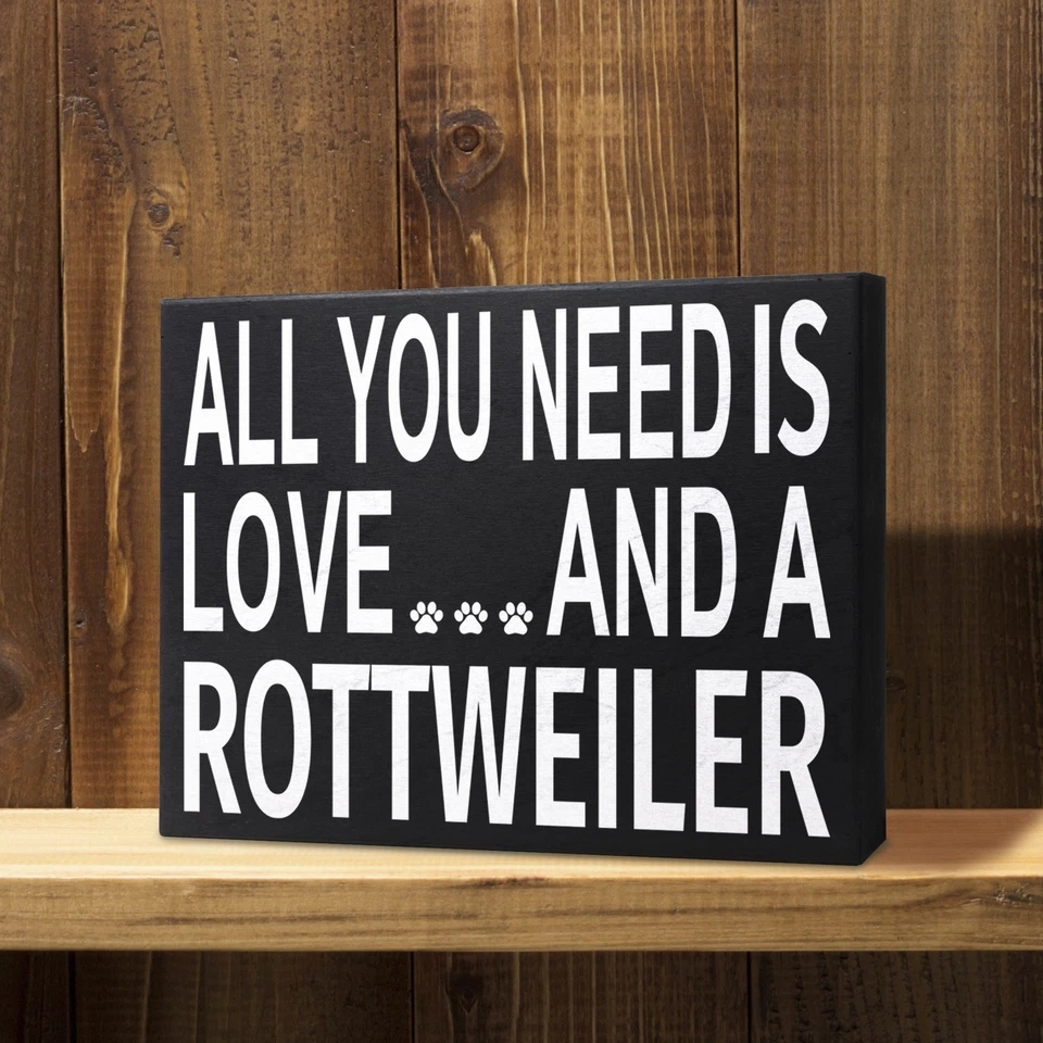 JennyGems Rottweiler Regalos, Amor y un Rottweiler, Rottweiler Decoración Ideas de Regalo Foto 4 de 4