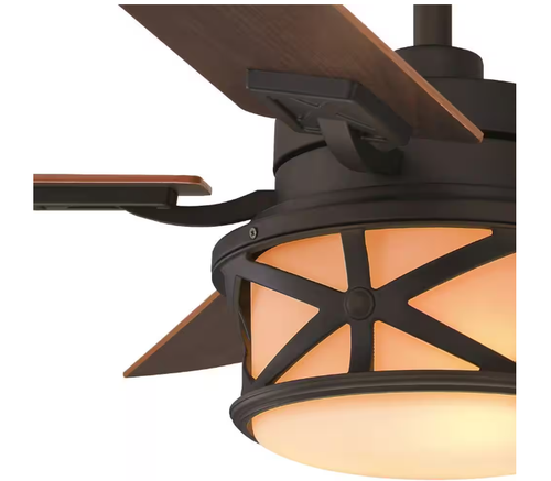 Home Decorators Copley 52 in. Indoor/Outdoor LED Oil Rubbed Bronze Ceiling Fan - Picture 2 of 4