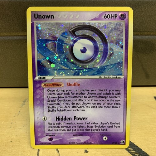 Pokemon Unown D/28 Holo Rare Ex Unseen Forces Card Vintage Nice Rare V