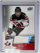 2020-21 UD Team Canada Juniors - Jersey #83 - Jean Luc Foudy