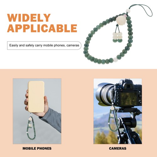 Lotus Jade Bodhi Hanging Seil Männer Und Frauen Perlen Telefonriemen Armband - Zdjęcie 4 z 12