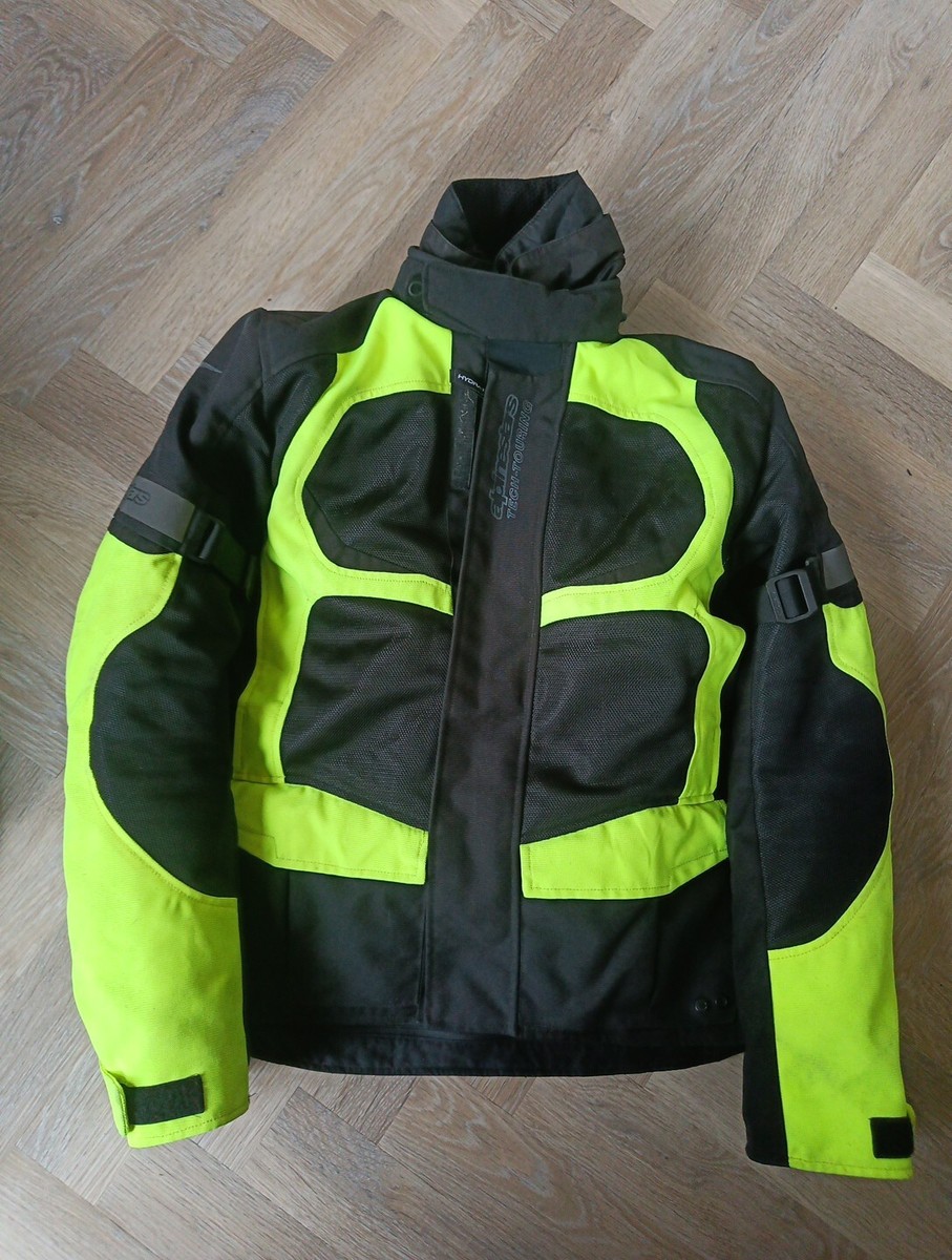 Alpinestars Tech Touring Drystar S in Black Yellow Jacket paded