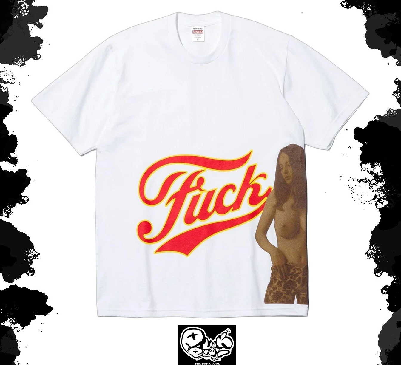 Tee shirt Supreme HYSTERIC GLAMOUR F**k L blanc FW24 NEUF DANS SON SAC