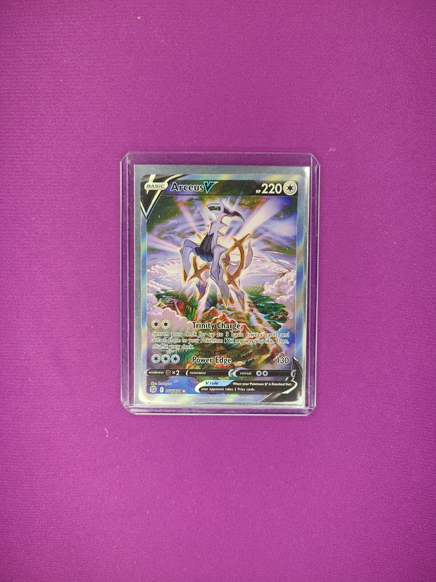 arceus pokemon card brilliant stars V 166/172 Alt Art - - TCG - NM Colorless / 220 / Basic The Cards Of Pokémon TCG:
