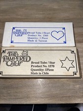 Pampered Chef Star & Heart  Shaped Bread Tube Cookie Mold