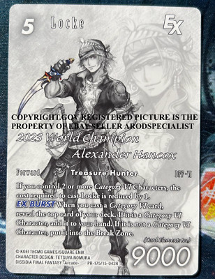 FINAL FANTASY TCG FFTCG FULL ART NON-FOIL PROMO LOCKE PR-175/15