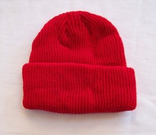Kids Children's knit stocking cap beanie boys girls RED brand new