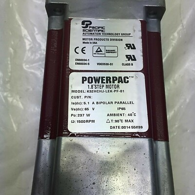 #ad Pacific Scientific K32HCHJ LEK PF 01 Powerpac Motor $2644.52
