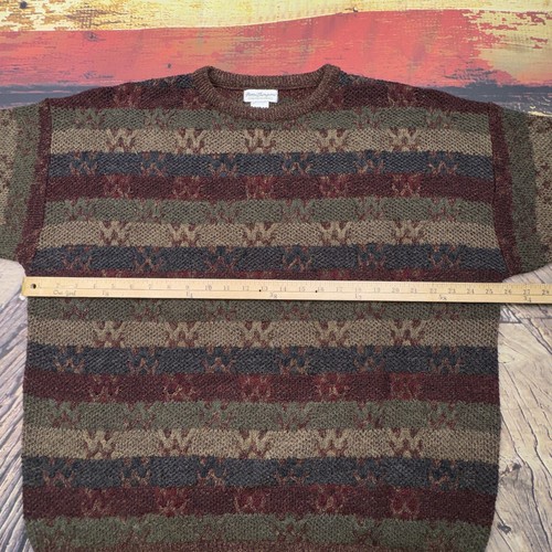 Vintage Norm Thompson Sweater Men's XL Cosby Coogi Style Cotton Acrylic USA 90s - Picture 4 of 7