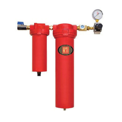 RTi EH4000-3R Desiccant Dryer, 1/2'' Inlet, 3/8'' Regulator Outlet, Inverse Flow