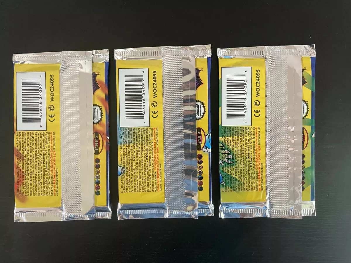 💎 (3) EMPTY 1st Edition Pokémon Base Set Spanish Packs - 1 of Each! 💎