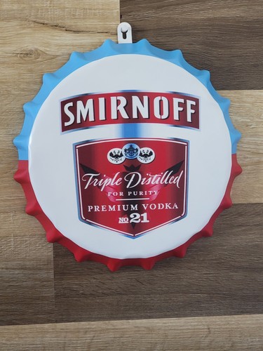 Smirnoff Ice Vodka Metal Beer Sign Man Cave Bar Decor Metal Tin Vodka Sign - Picture 4 of 6