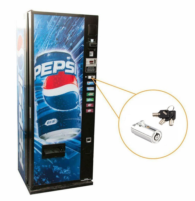 Vending Machine Lock Box 3 Keyed Different Tubular Lock Cylinders for Vending Machine T-Handle ...