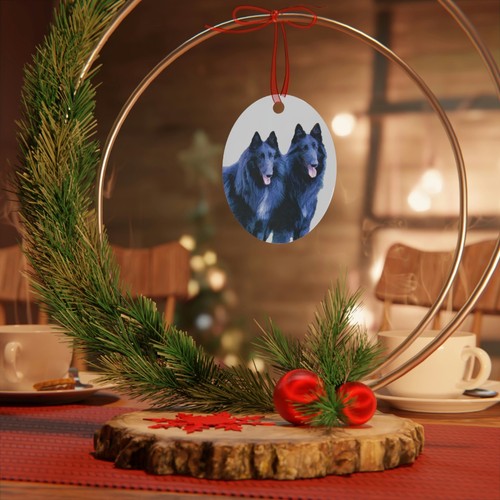 Belgian Shepherd Metal Ornaments - Add a Whimsical Touch to Your Christmas Tree - Picture 4 of 4