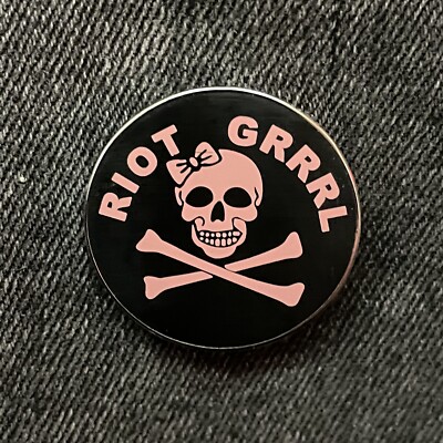 Riot Grrrl - Bikini Kill - Kathleen Hanna - Punk Rock -  Enamel Pin