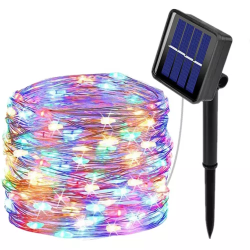 2x Solar Fairy Lights Christmas Decoration Garland 300LED Solar Light Waterproof - Picture 3 of 17