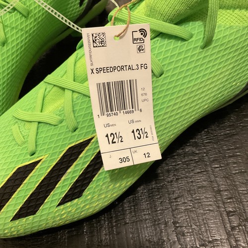ADIDAS X SPEEDPORTAL.3 TACCHETTE DA CALCIO FG DA UOMO NUOVE TAGLIA 12,5 VERDE/NERO - Foto 7 di 12