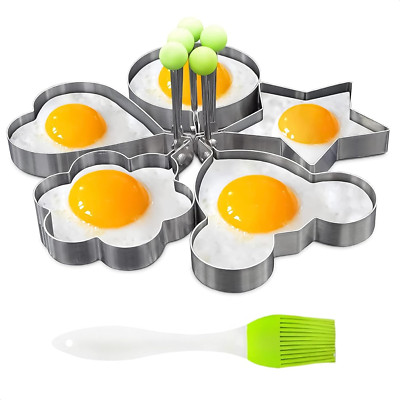 Moldes para Pancakes Huevos Fritos Figuras para Niños Desayuno Cocina Creativo
