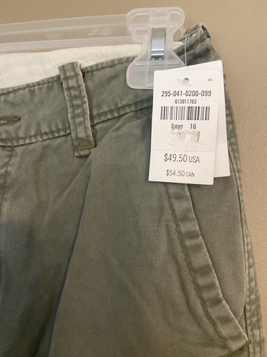 abercrombie Kids Boys Slim Green Pants Size 16 - Picture 4 of 7