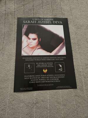 FPOT215 MAGAZINE ADVERT 12X9'' SARAH JEZEBEL DEVA : A SIGN OF SUBLIME