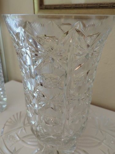 Large Crystal Vase
