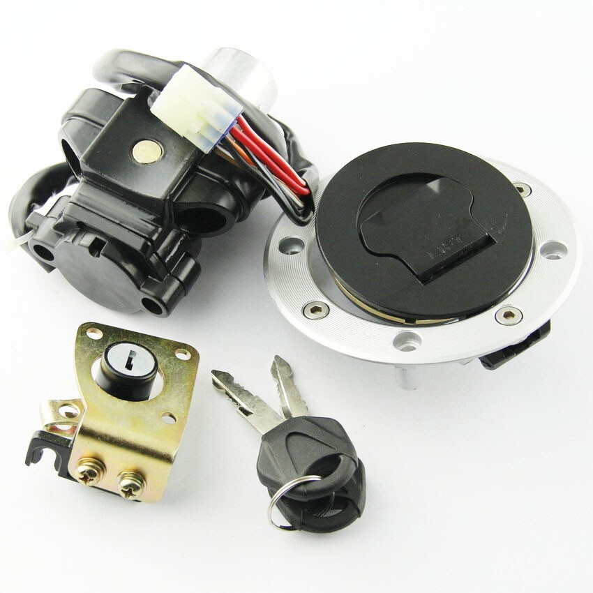 Ignition Switch Gas Cap Seat Lock Keys Set for Suzuki Katana