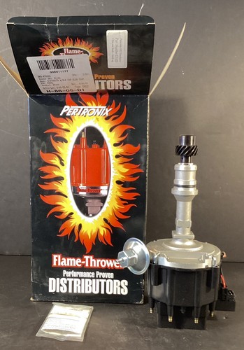 New In Box PERTRONIX FLAME-THROWER Distributor/ Black Cap Olds Cast Finish - Picture 10 of 14