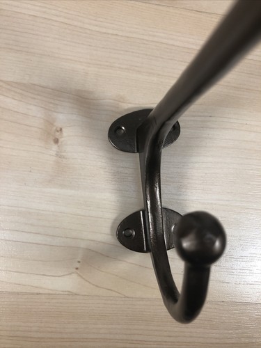 Large coat hooks 4 Ballard Designs Ralston Bronze 9” High Quality Metal Classic - Picture 4 of 8