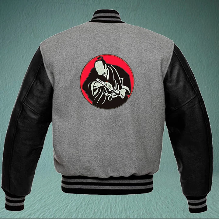  Samurai embroidered back patch 9" for jacket  サムライ刺繍バックパッチ9 "ラウンドバックバイカージャケット - Image 2 of 4