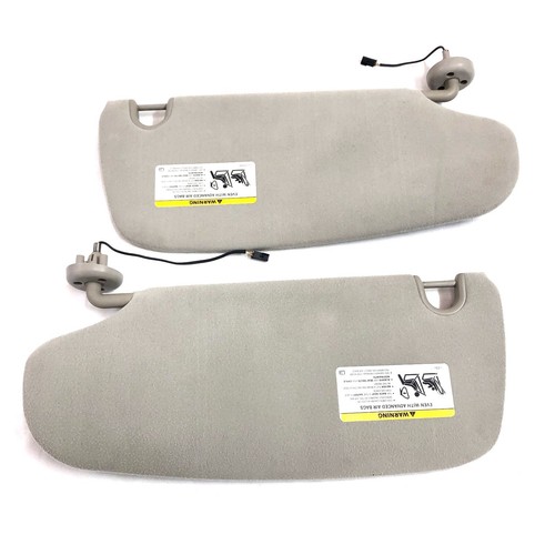 2002-2008 Dodge Ram Sun Visors Pair Passenger Driver Side OEM W/ Lighted Mirrors - Picture 5 of 7